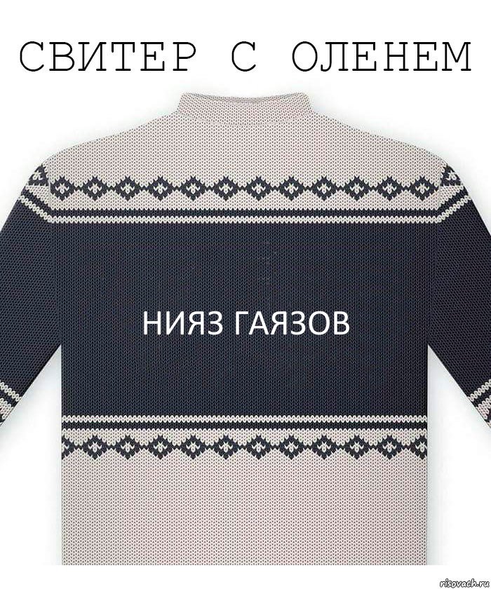 Нияз Гаязов, Комикс  Свитер с оленем