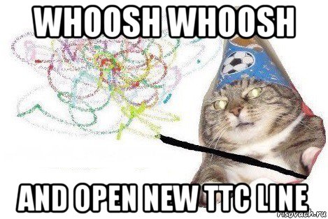 whoosh whoosh and open new ttc line, Мем Вжух мем