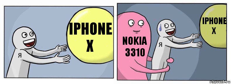 Iphone X Nokia 3310 Iphone X, Комикс Я и жизнь