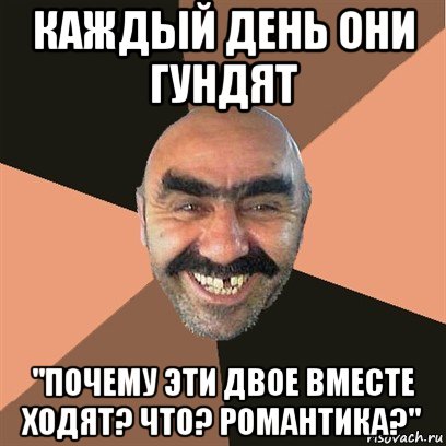 каждый день они гундят "почему эти двое вместе ходят? что? романтика?", Мем Я твой дом труба шатал