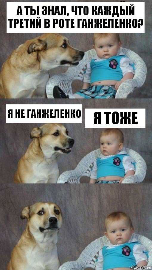 А ты знал, что каждый третий в роте ганжеленко? Я не ганжеленко Я тоже, Комикс Третий