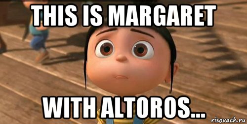 this is margaret with altoros..., Мем    Агнес Грю