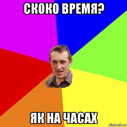 скоко время? як на часах