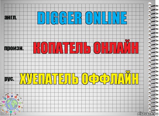 Digger Online Копатель Онлайн Хуепатель оффлайн, Комикс  Перевод с английского