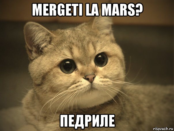 mergeti la mars? педриле