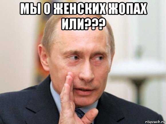 мы о женских жопах или??? 