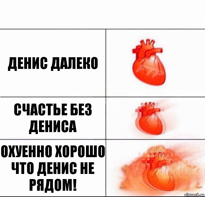 Денис далеко Счастье без Дениса Охуенно хорошо что Денис не рядом!, Комикс  Расширяюшее сердце