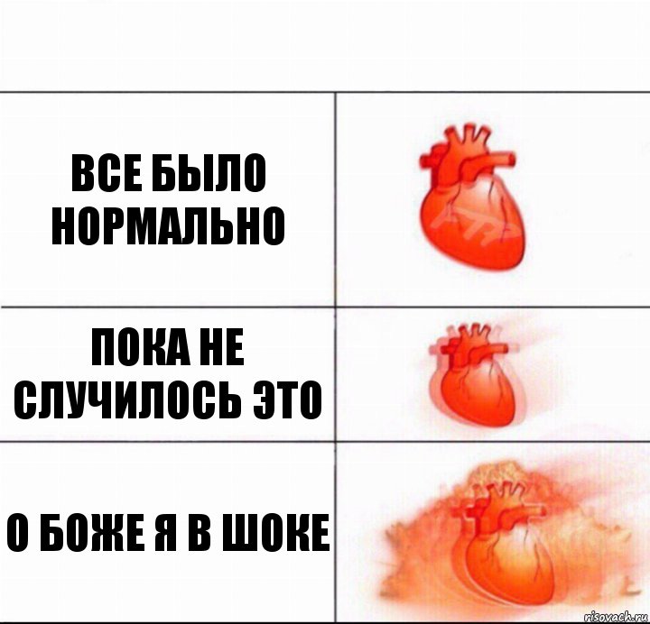 Все было нормально Пока не случилось это О боже я в шоке, Комикс  Расширяюшее сердце