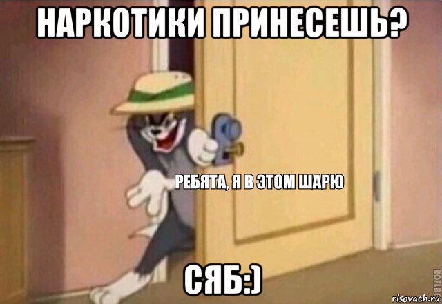 наркотики принесешь? сяб:), Мем    Ребята я в этом шарю