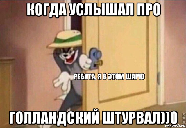 когда услышал про голландский штурвал))0, Мем    Ребята я в этом шарю