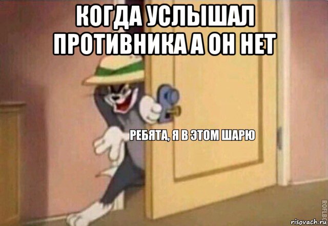 когда услышал противника а он нет , Мем    Ребята я в этом шарю