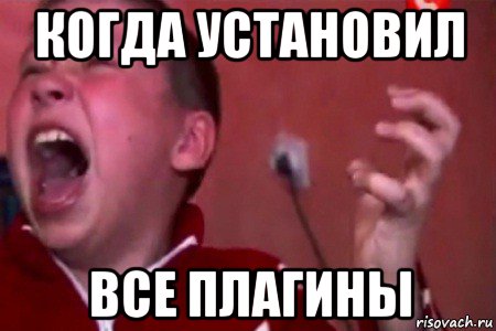 когда установил все плагины