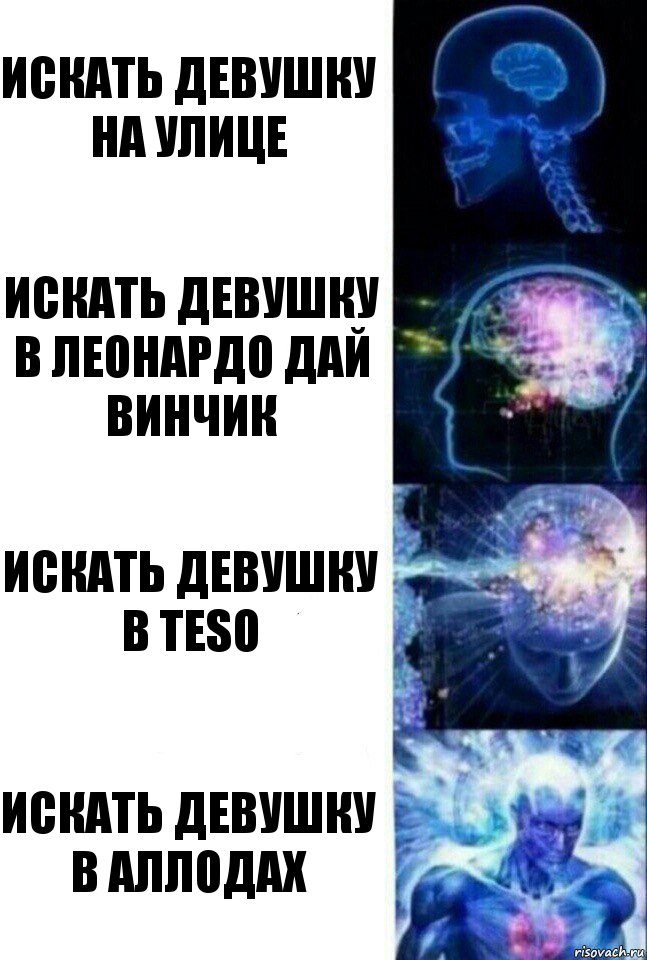 Искать девушку на улице искать девушку в Леонардо дай винчик искать девушку в teso искать девушку в аллодах, Комикс  Сверхразум