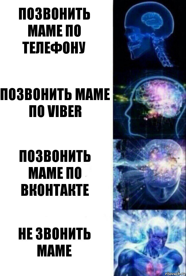 Позвонить маме по телефону позвонить маме по Viber Позвонить маме по ВКОНТАКТЕ Не звонить маме, Комикс  Сверхразум