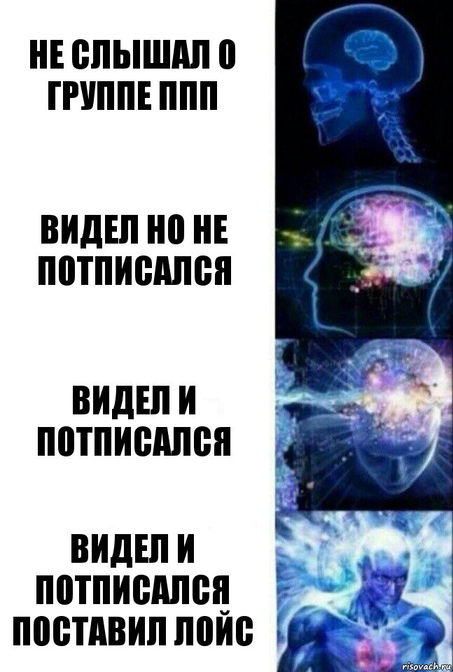 Не слышал о группе ППП Видел но не потписался Видел и потписался Видел и потписался поставил лойс, Комикс  Сверхразум