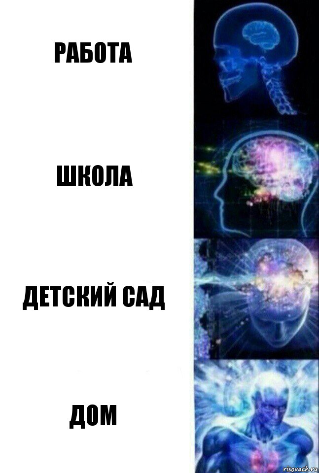 Работа Школа Детский Сад Дом, Комикс  Сверхразум