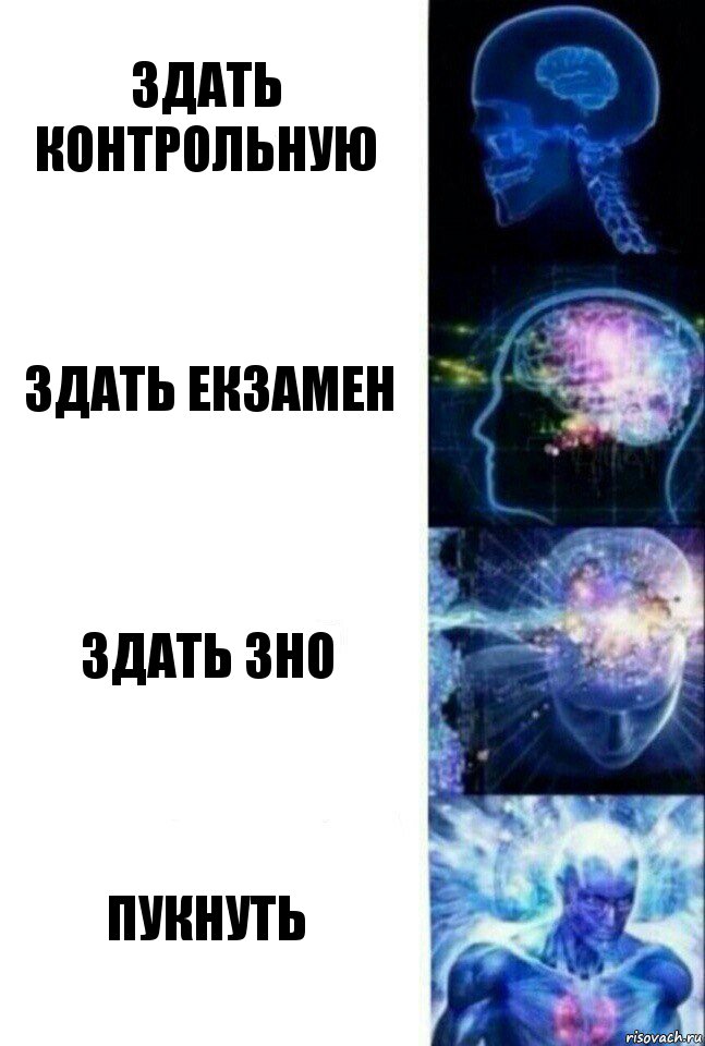 Здать контрольную Здать екзамен Здать зно Пукнуть, Комикс  Сверхразум