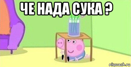 че нада сука ? , Мем  Свинка пеппа под столом