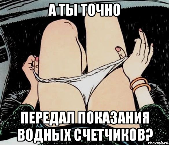 а ты точно передал показания водных счетчиков?, Мем А ты точно