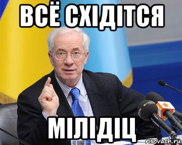 всё схiдiтся мiлiдiц