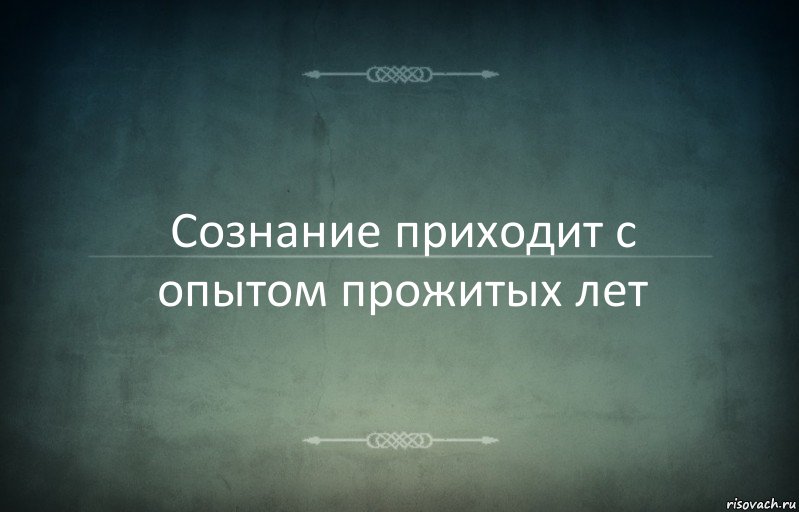 Сознание приходит с опытом прожитых лет, Комикс Игра слов 3