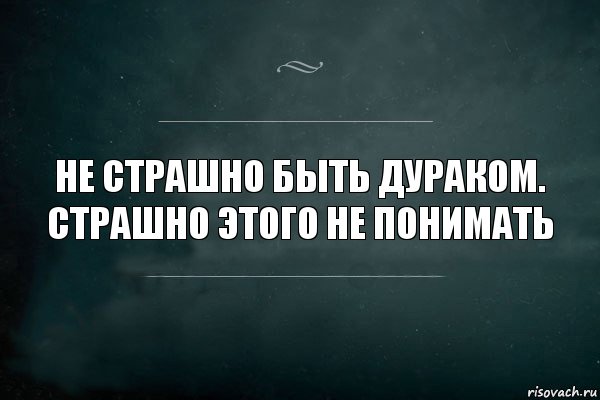 Не страшно быть дураком. Страшно этого не понимать, Комикс Игра Слов