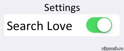 Settings Search Love , Комикс Переключатель