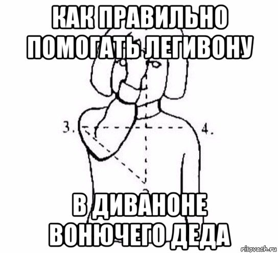 как правильно помогать легивону в диваноне вонючего деда, Мем  Перекреститься