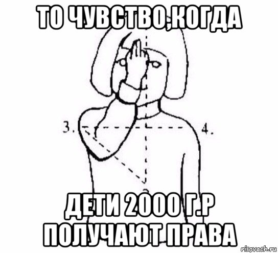 то чувство,когда дети 2000 г.р получают права, Мем  Перекреститься