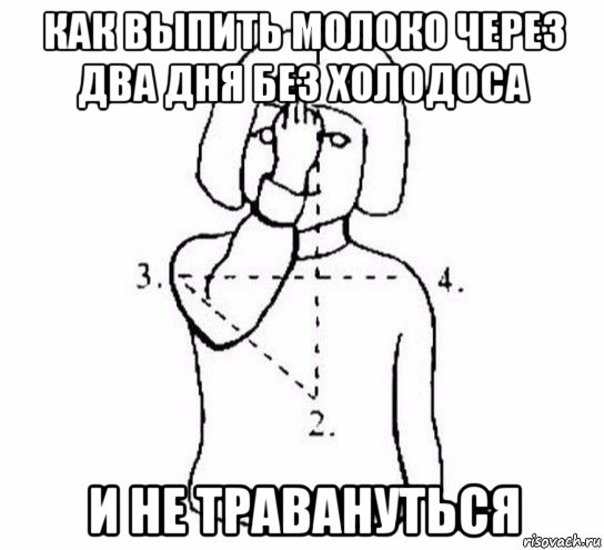 как выпить молоко через два дня без холодоса и не травануться, Мем  Перекреститься