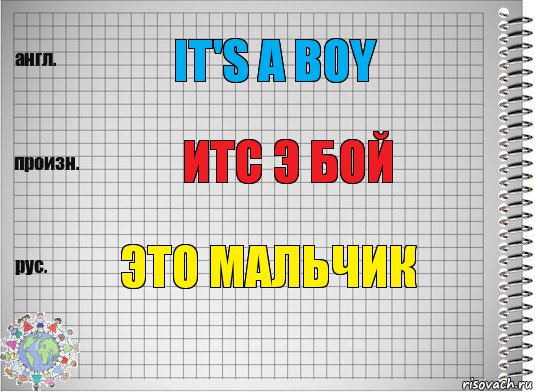 It's a boy Итс э бой это мальчик, Комикс  Перевод с английского