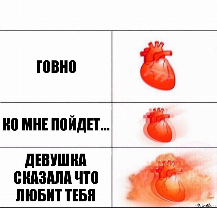 говно ко мне пойдет... девушка сказала что любит тебя, Комикс  Расширяюшее сердце