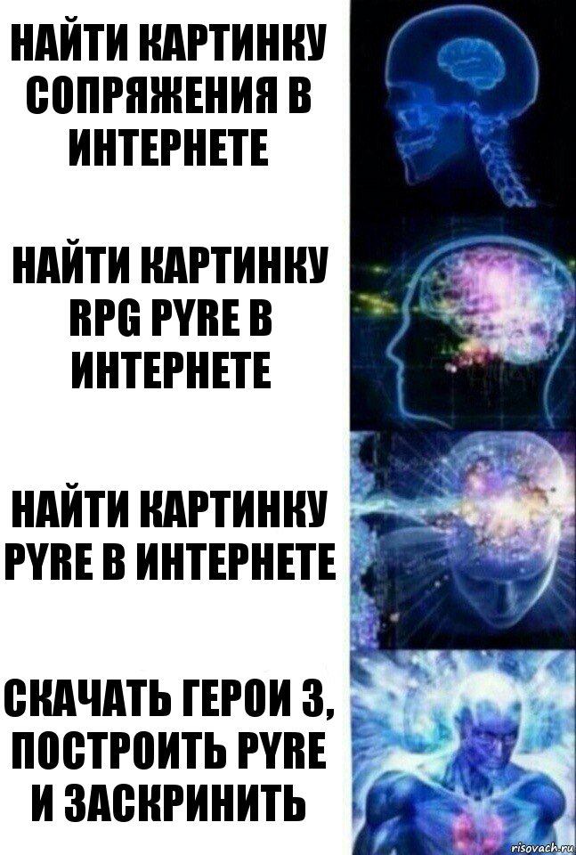 найти картинку сопряжения в интернете найти картинку rpg pyre в интернете найти картинку pyre в интернете скачать герои 3, построить pyre и заскринить, Комикс  Сверхразум