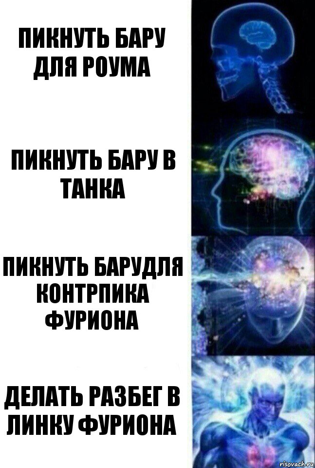 Пикнуть бару для роума Пикнуть бару в танка Пикнуть барудля контрпика фуриона Делать разбег в линку фуриона, Комикс  Сверхразум