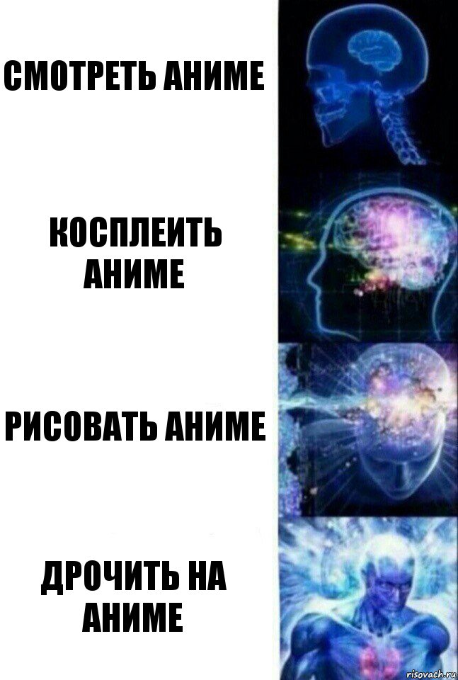 сМОТРЕТЬ АНИМЕ Косплеить аниме РИСОВАТЬ АНИМЕ дРОЧИТЬ НА АНИМЕ, Комикс  Сверхразум