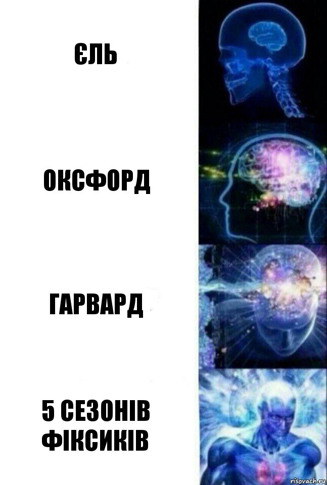 Єль Оксфорд Гарвард 5 сезонів фіксиків, Комикс  Сверхразум