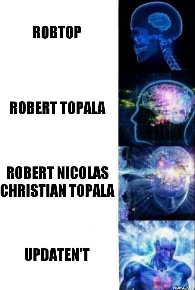 RobTop Robert Topala Robert Nicolas Christian Topala Updaten't, Комикс  Сверхразум