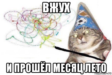 вжух и прошёл месяц лето, Мем Вжух мем