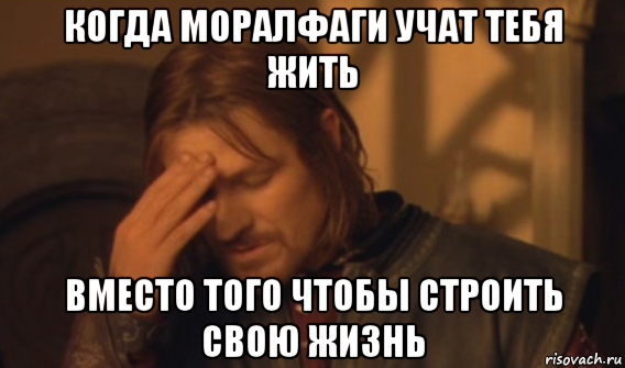 когда моралфаги учат тебя жить вместо того чтобы строить свою жизнь, Мем Закрывает лицо