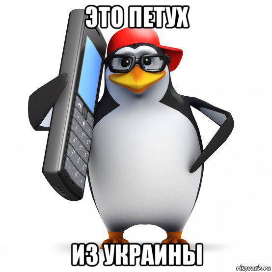 это петух из украины, Мем   Пингвин звонит