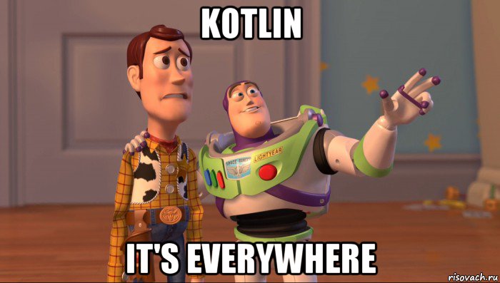 kotlin it's everywhere, Мем Они повсюду (История игрушек)