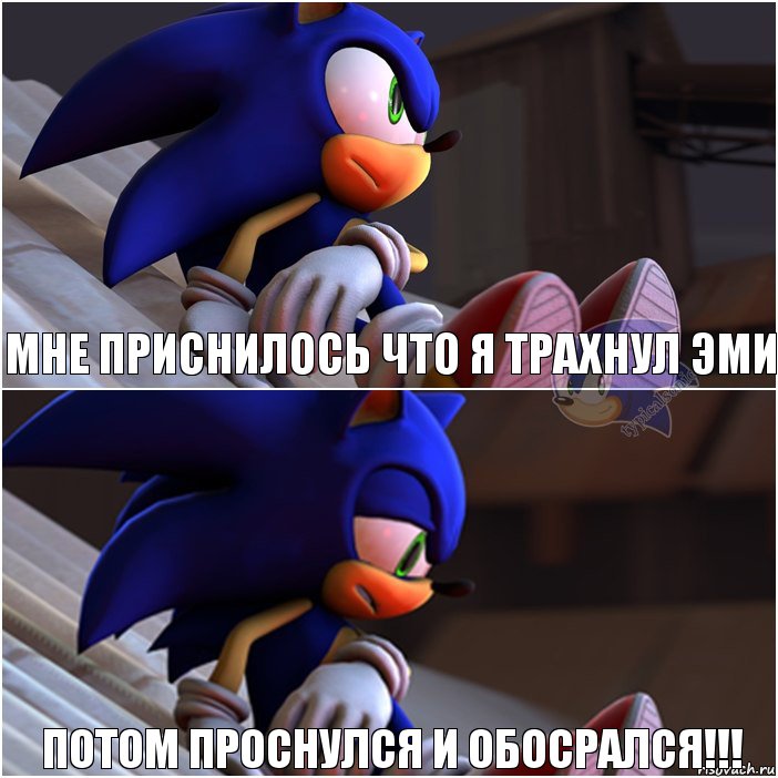 мне приснилось что я трахнул эми потом проснулся и ОБОСРАЛСЯ!!!, Комикс Sonic 1