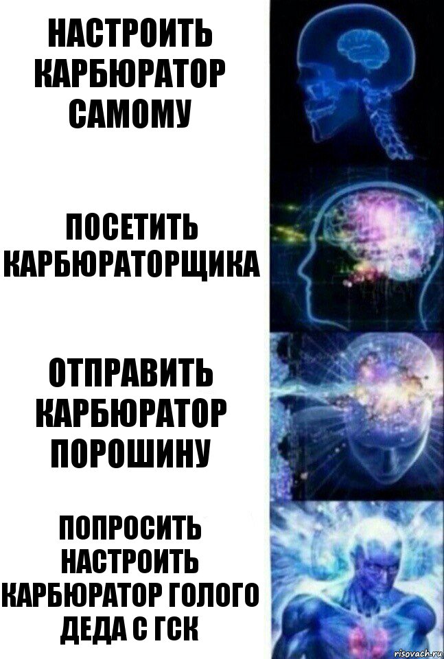 настроить карбюратор самому посетить карбюраторщика отправить карбюратор порошину попросить настроить карбюратор голого деда с гск, Комикс  Сверхразум
