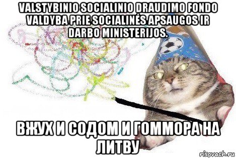 valstybinio socialinio draudimo fondo valdyba prie socialinės apsaugos ir darbo ministerijos. вжух и содом и гоммора на литву, Мем Вжух мем