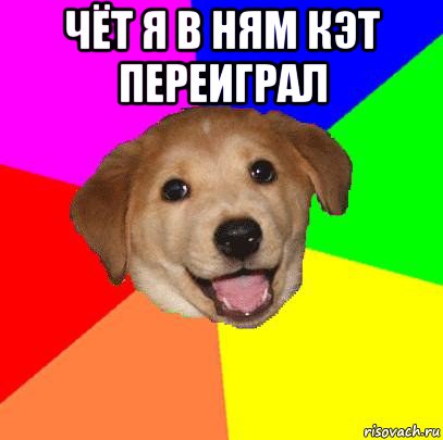 чёт я в ням кэт переиграл , Мем Advice Dog