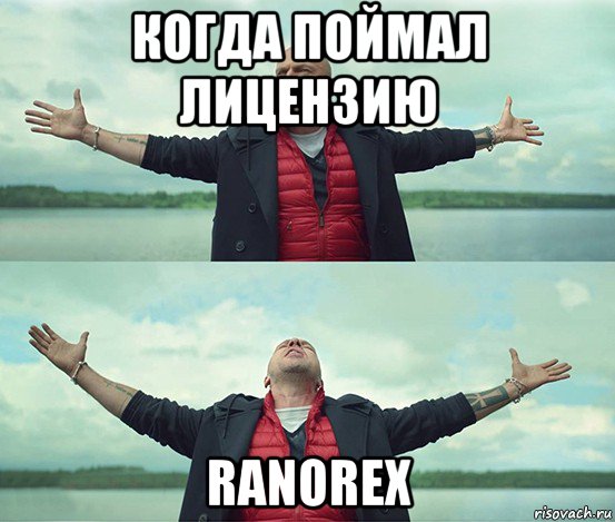 когда поймал лицензию ranorex, Мем Безлимитище