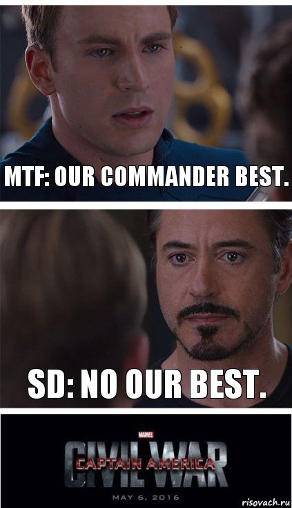 MTF: Our commander best. SD: No our best., Комикс   Гражданская Война