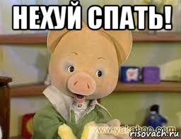 нехуй спать! , Мем Хрюша