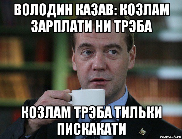 володин казав: козлам зарплати ни трэба козлам трэба тильки пискакати, Мем Медведев спок бро