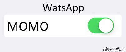 WatsApp MOMO , Комикс Переключатель